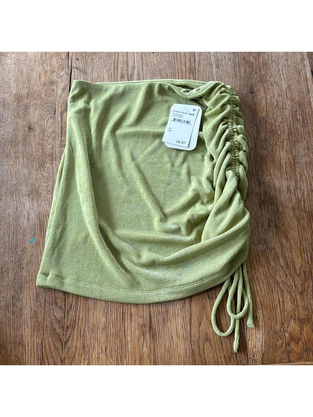 Elodie Green Strapless Stretch Tube Top NWT Size XS Nordstrom